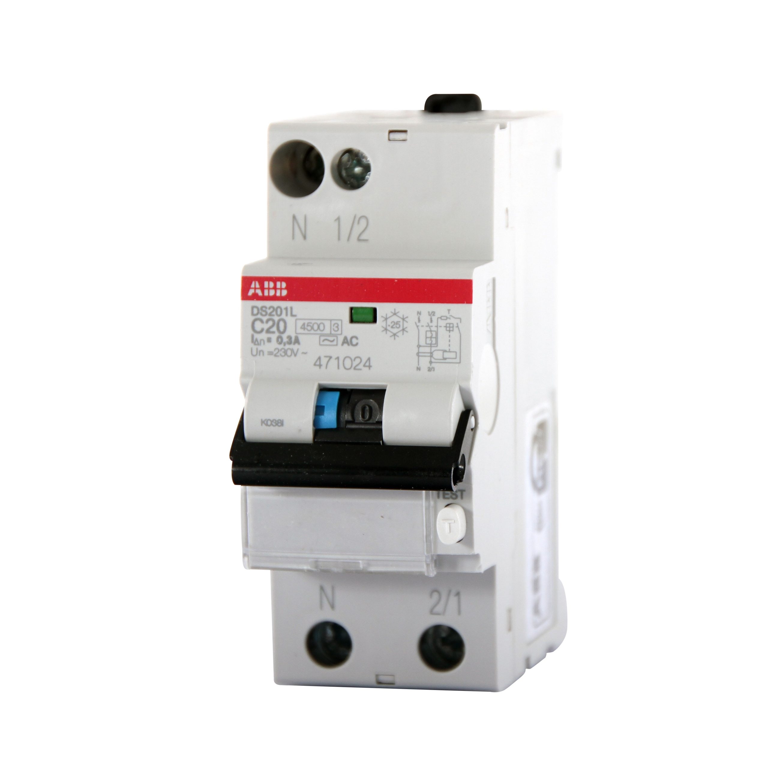 Disjoncteur différentiel  DS201 L C20 AC300