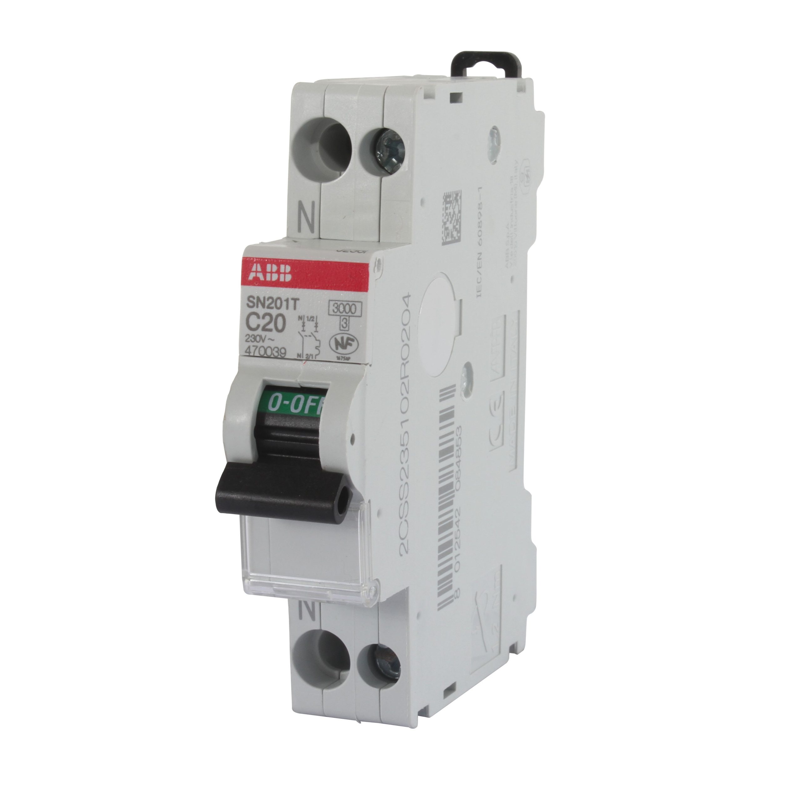 Disjoncteur modulaire PH/N 20A ABB